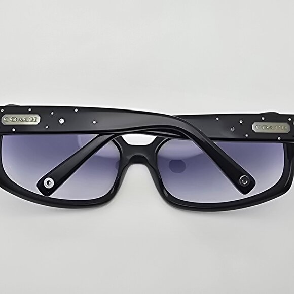 Coach Samantha S425 Black Frame Blue Gradient Lens Sunglasses w/ Case 63-18-110 - Picture 10 of 15